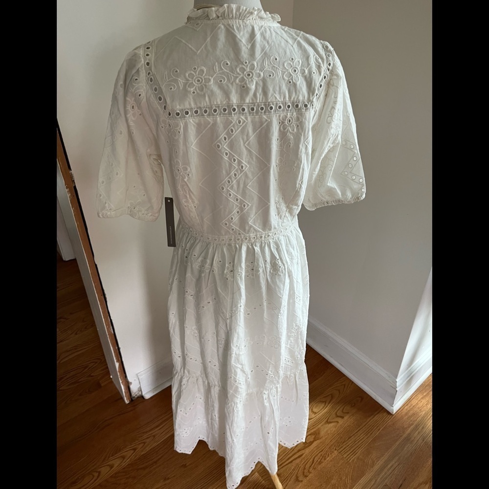 NWT Anthropologie Cymbeline Eyelet Maxi Dress Medium. - Picture 7 of 16